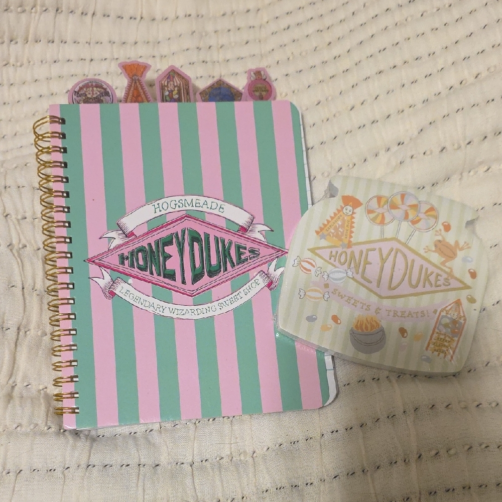 Cakeworthy Harry Potter Honeydukes Notebook And Sticky Notes NEW